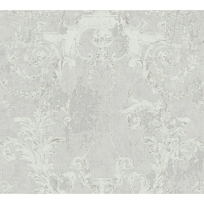 AS Creation History of Arts Vliestapete - Grau, Ornament, 10,05 x 0,53 m - Detailaufnahme
