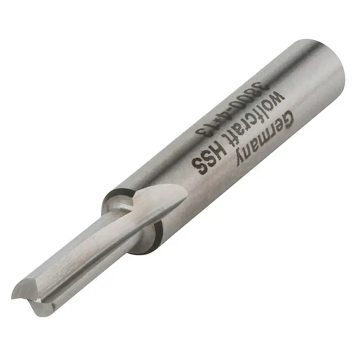 Wolfcraft Nutfräser - Nutbreite: 4 mm, Durchmesser Schaft: 6 mm - Diagonale Ansicht