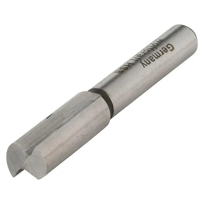 Wolfcraft Nutfräser - Nutbreite: 8 mm, Durchmesser Schaft: 6 mm - Diagonale Ansicht