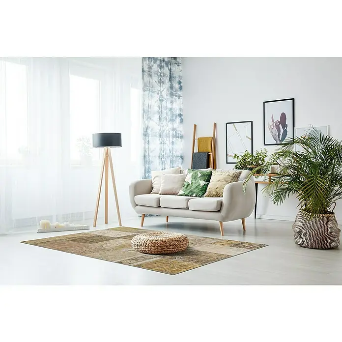 Teppich Prima - Beige/Gelb, 150 x 80 cm, 100 % Polyester - Stimmungsaufnahme