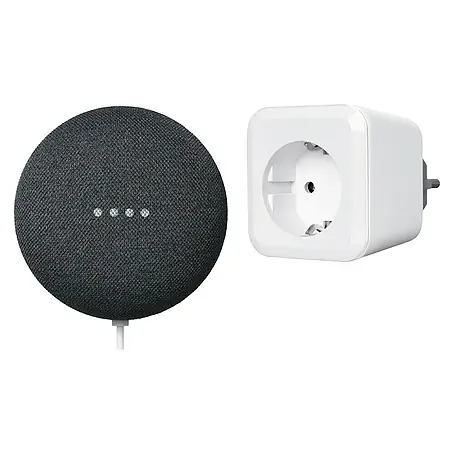Google Nest  Starter-Set Mini und Ledvance Smart+ BT Plug