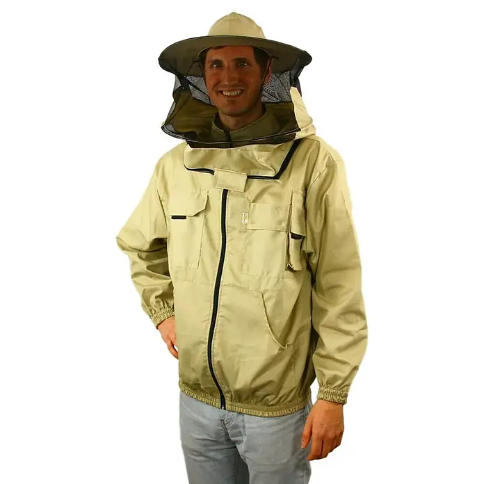 Imkerjacke - Konfektionsgröße: M, Beige, Ausstattung: Schleier - Anwendungsbeispiel