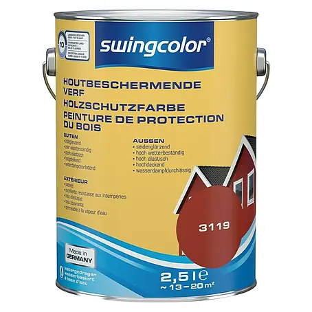 swingcolor  Houtbeschermende verf Bornholmrood