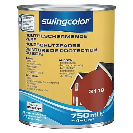 swingcolor  Houtbeschermende verf Bornholmrood