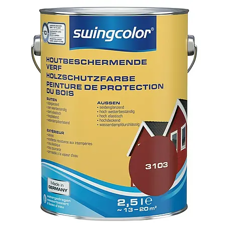 swingcolor  Houtbeschermende verf Zweeds rood