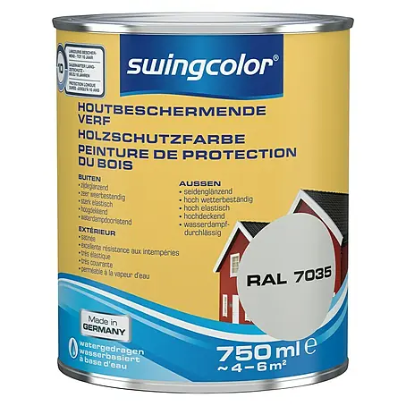 swingcolor  Houtbeschermende verf Lichtgrijs
