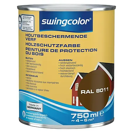 swingcolor  Houtbeschermende verf Notenbruin