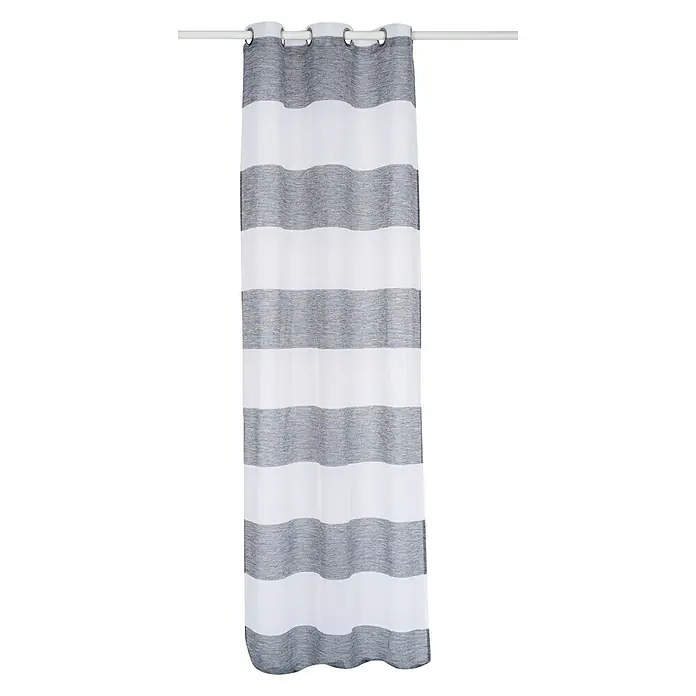 Visillo para ventana Noe - An x Al: 140 x 250 cm, 100% poliéster, Gris - Vista frontal