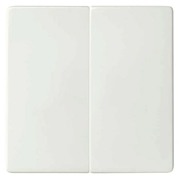 Simon 82 Mecanismo de conmutador doble Concept - Blanco, Mate, Plástico, IP20 - Vista frontal