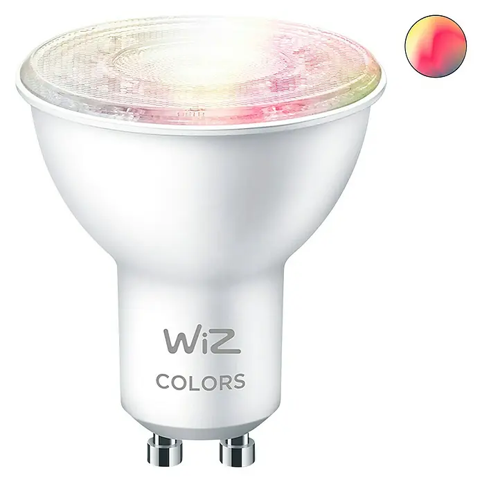 WiZ Bombilla LED inteligente WIFI - GU10, 4,8 W - Vista frontal