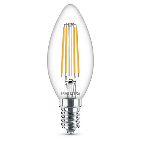 Philips  Bombilla LED Vela y lustre Transparente