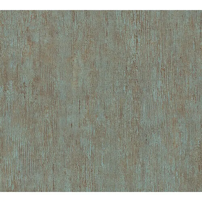 AS Creation Industrial Vliesbehang - Bruin/blauw, Uni, 10,05 x 0,53 m - Bovenaanzicht