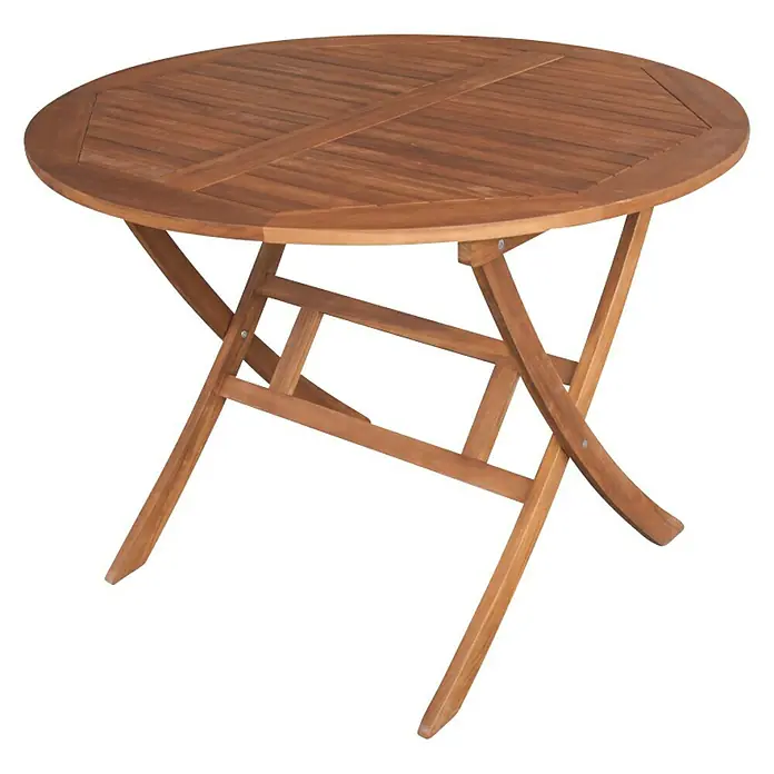 Sklopivi stol Diana - D x Š x V: 107 x 107 x 75 cm, Drvo - Dijagonalni pogled