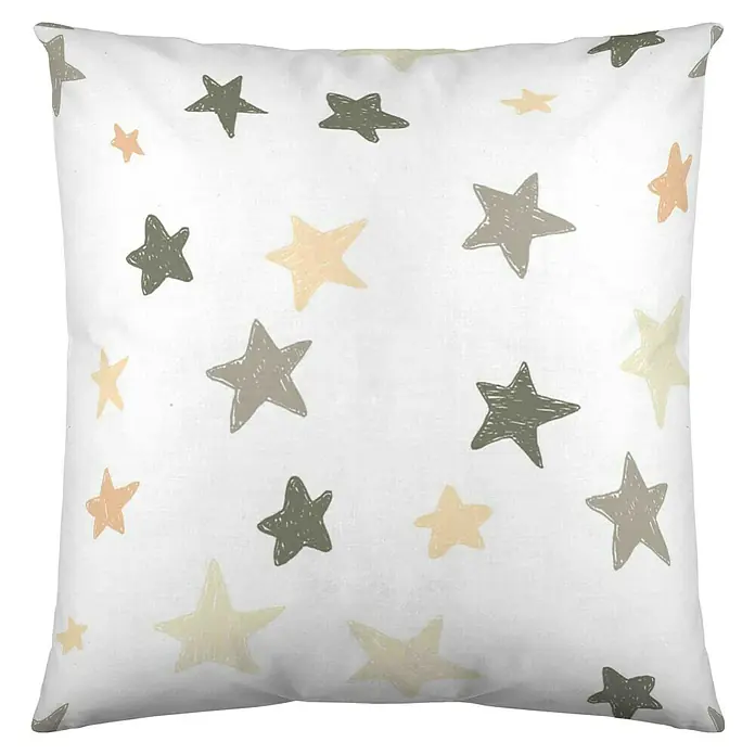 Cojín Estrella - Multicolor, 40 x 40 cm, 100% algodón - Vista frontal