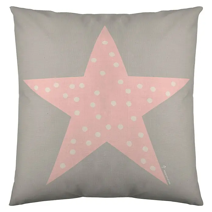 Cojín Susanita Rosa - Multicolor, 40 x 40 cm, 100% algodón - Vista frontal