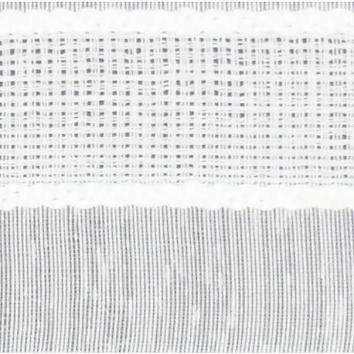 Visillo para ventana Honorine - 140 x 250 cm, 100% poliéster, Blanco - Primer plano