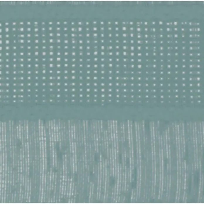 Visillo para ventana Honorine - 140 x 250 cm, 100% poliéster, Azul - Primer plano