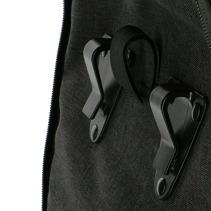 Gepäckträgertasche 2in1 - Volumen: 25 l, Schwarz - Detailaufnahme