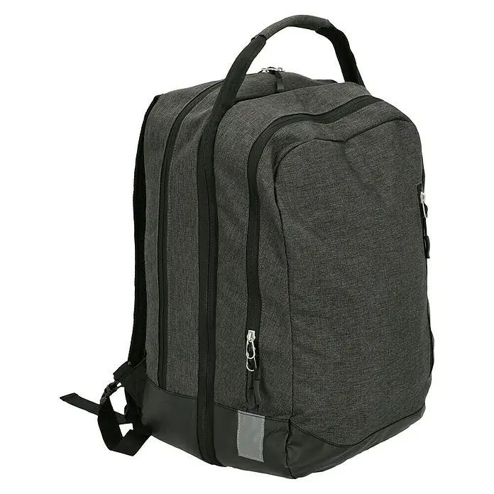 Gepäckträgertasche 2in1 - Volumen: 25 l, Schwarz - Diagonale Ansicht