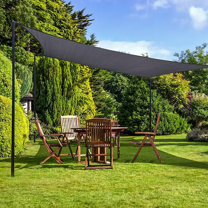 Sunfun Sonnensegel - Anthrazit, Rechteckig, 360 x 360 cm - Stimmungsaufnahme
