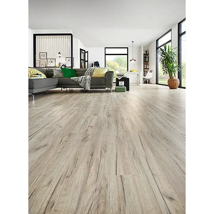 LOGOCLIC Family Laminat Esperia - 1.285 x 192 x 7 mm, Rustikalni pod - Živopisni prikaz