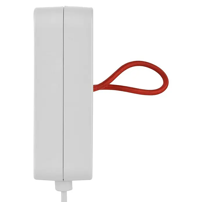 Verlängerungskabel mit USB - Weiß, 1,4 m, H03VVH2-F2x0,75, Max. Anschlussleistung: 575 W - Rechte Seitenansicht