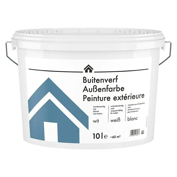 swingcolor Buitenverf Wit - Wit, 10 l, Mat - Vooraanzicht