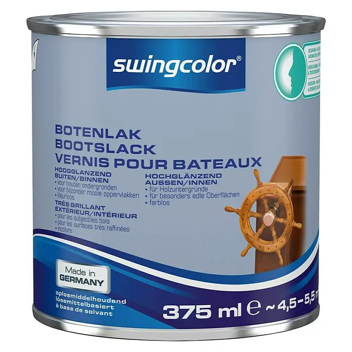 swingcolor Bootlak Kleurloos - Kleurloos, 375 ml, Hoogglans - Vooraanzicht