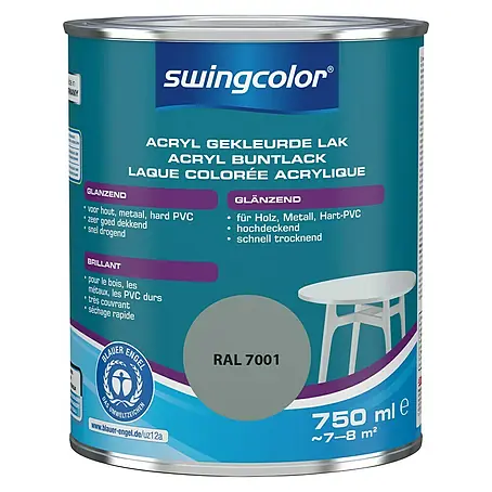 swingcolor  Acryllak RAL 7001 Zilvergrijs