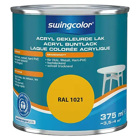 swingcolor  Acryllak RAL 1021 Koolzaadgeel