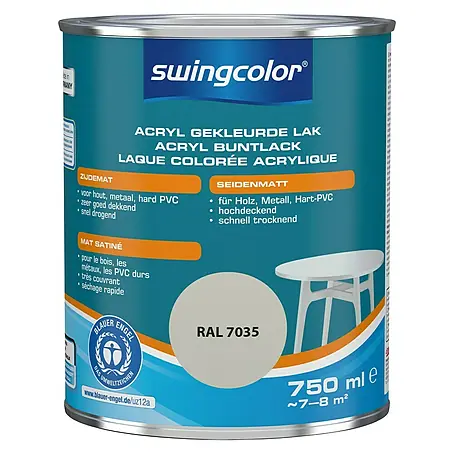swingcolor  Acryllak RAL 7035 Lichtgrijs