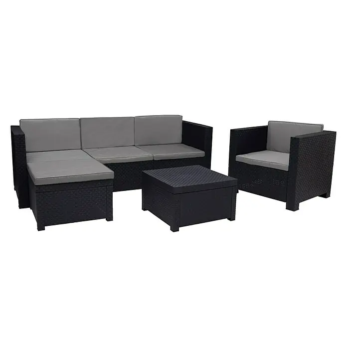 Conjunto de muebles Manhattan - 3 piezas, Graphite - Vista angular