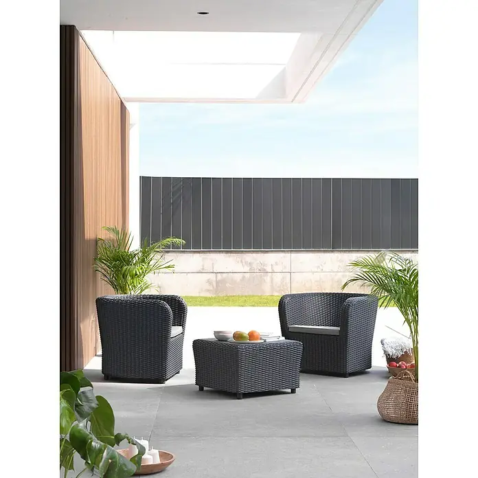 Conjunto de muebles Tete a Tete - 3 piezas, Grafito - Foto ambiente