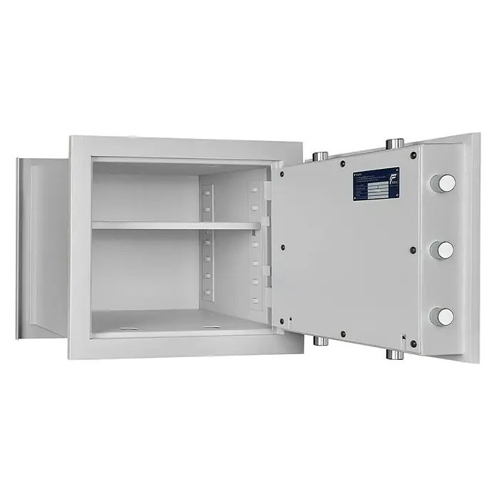 Wandtresor Wega 30-380 - 383 x 490 x 430 mm, Doppelbart-Hochsicherheitsschloss - Vorderansicht