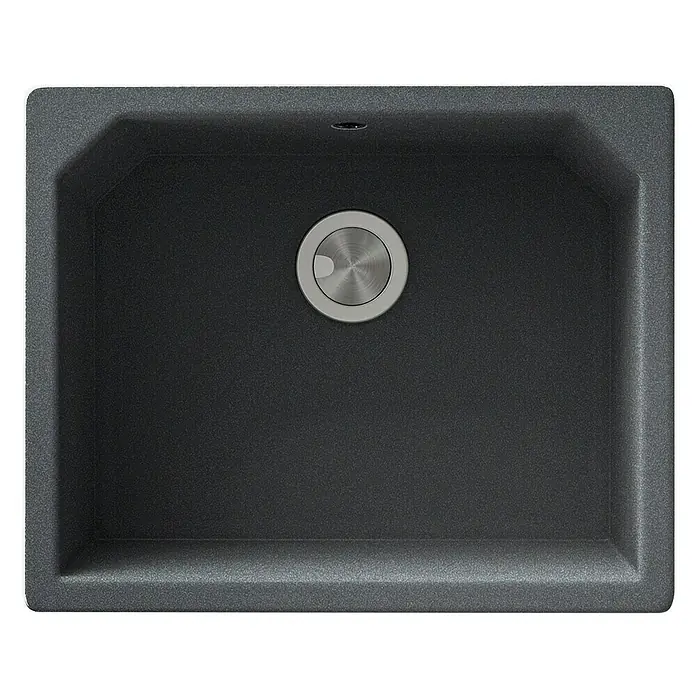 Atron Fregadero encastrable Magma - 48,5 x 59,5 cm, Acrílico, Gris, Brillante - Magma