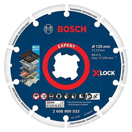 Bosch Professional X-Lock Diamant-Trennscheibe Diamond Metal Wheel X-Lock