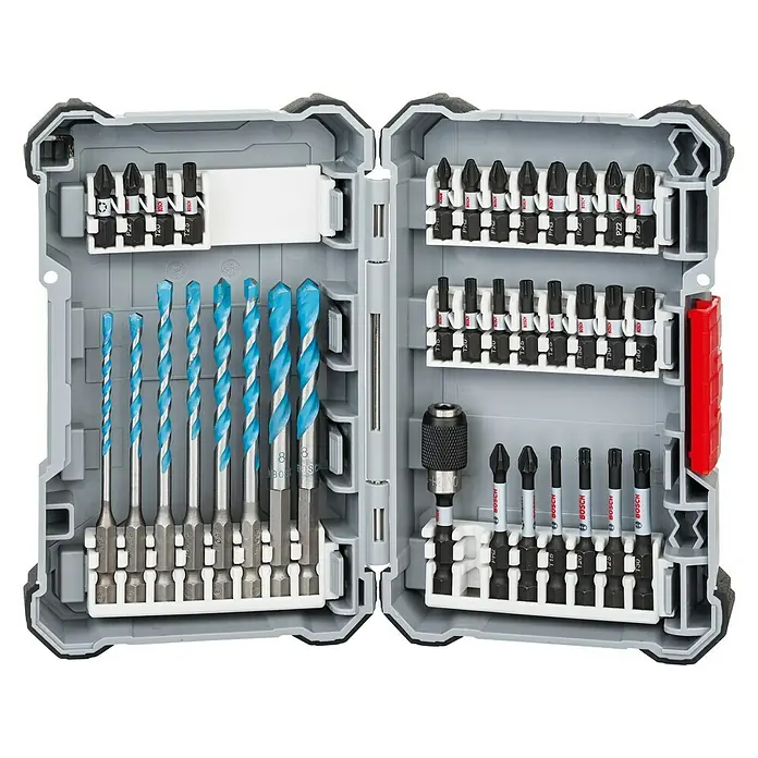 Bosch Professional Pick and Click Bohrer- & Bit-Set - 35 -tlg. - Ansicht von oben