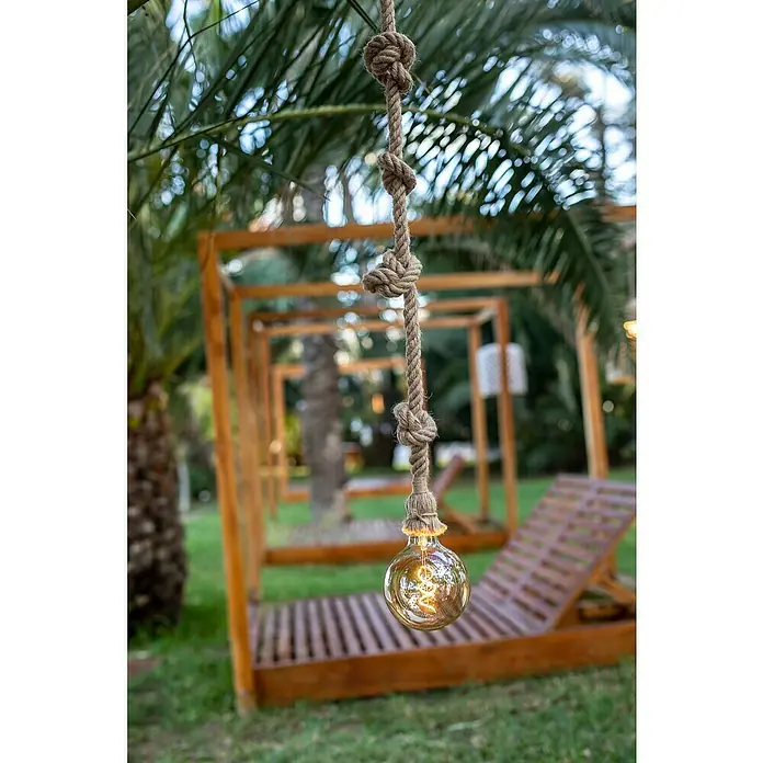 New Garden Lámpara colgante Simona - 4,5 W, Marrón, Altura: 180 cm - Foto ambiente