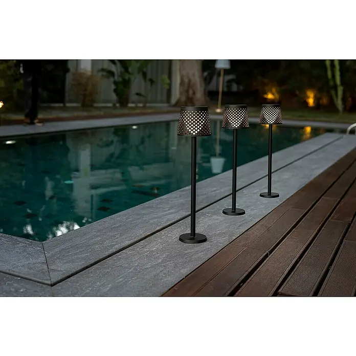 New Garden Solarleuchte Greta - IP65, Schwarz - Stimmungsaufnahme