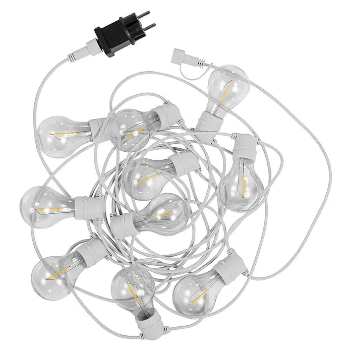 New Garden Guirnalda luminosa LED Allegra - Para exterior, 8 m, Color de luz: Blanco neutro - Vista descendente