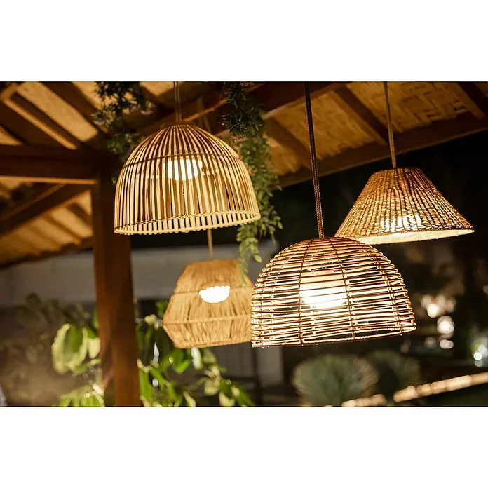 New Garden Pendelleuchte Bossa - 9 W, Beige, Höhe: 22 cm - Stimmungsaufnahme