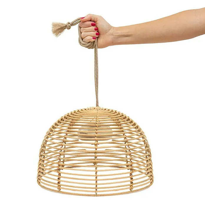 New Garden Pendelleuchte Bossa - 9 W, Beige, Höhe: 22 cm - Detailaufnahme