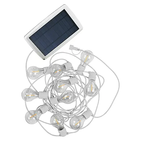 New Garden  Guirnalda luminosa solar Allegra blanco