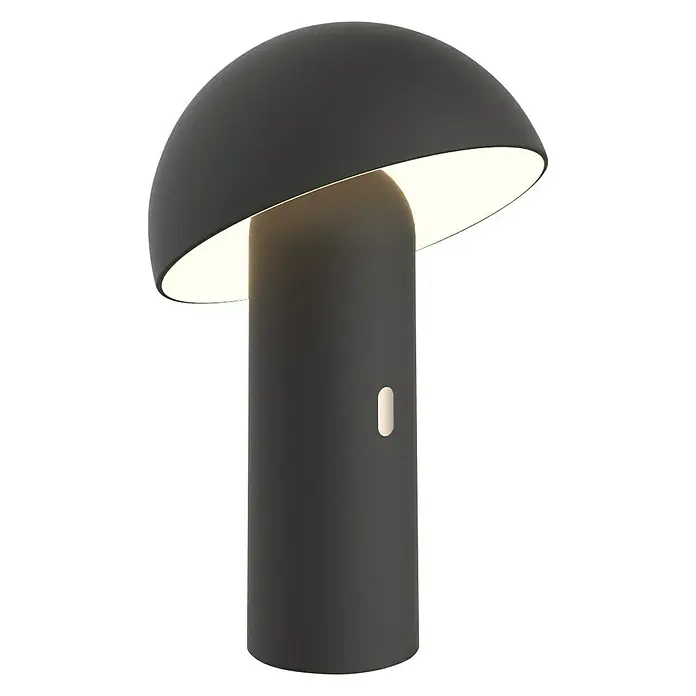 New Garden Tischleuchte rund Enoki - 7,5 W, Schwarz, Ø x H: 16,5 x 25,5 cm - Vorderansicht