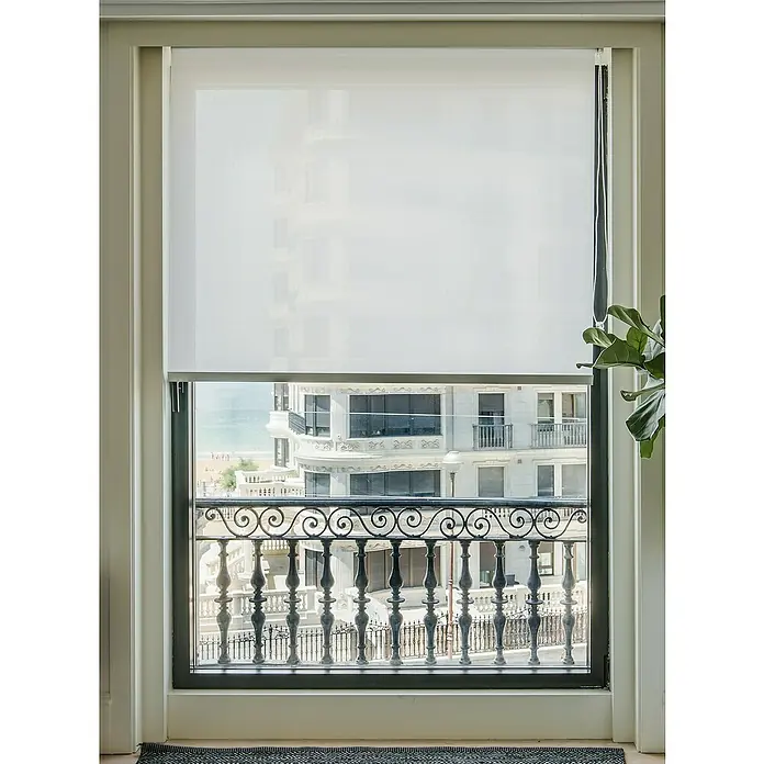 Estor enrollable Miami - An x Al: 180 x 245 cm, Blanco - Foto ambiente
