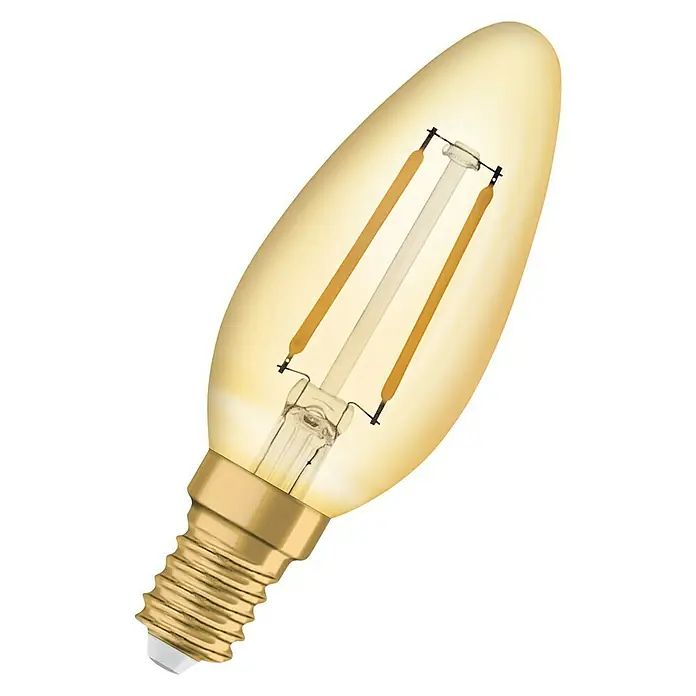 Osram Vintage 1906 LED-Leuchtmittel Classic B - E14, 2,5 W, B35, 220 lm - Diagonale Ansicht