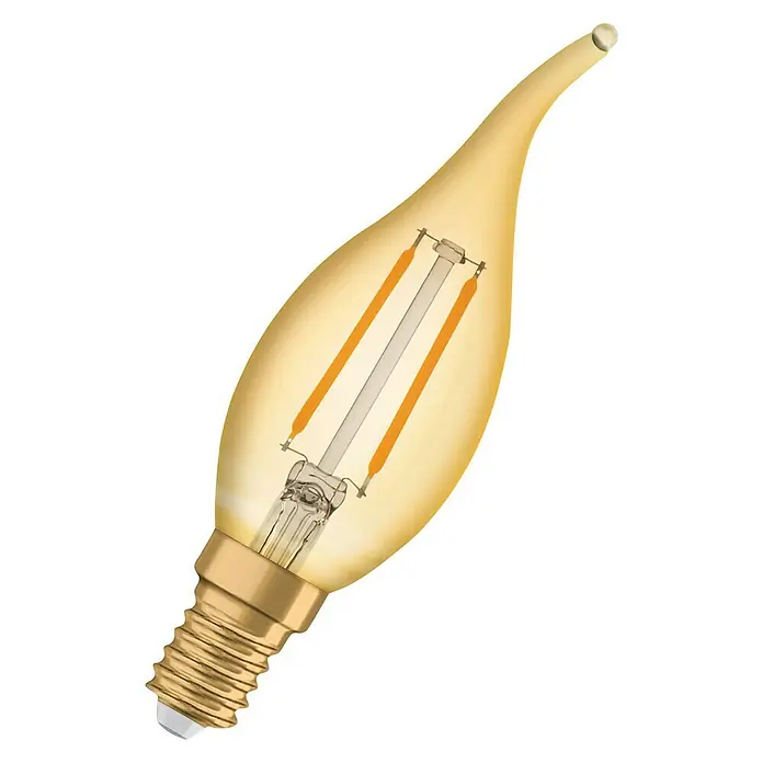 Osram Vintage 1906 LED-Leuchtmittel Classic BA - E14, 2,5 W, BA35, 220 lm - Diagonale Ansicht