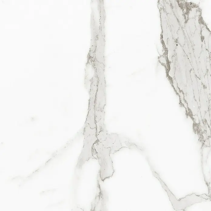 Pavimento cerámico Palatina - 45 x 45 cm, Blanco Carrara, Rectificado, Brillante - Primer plano