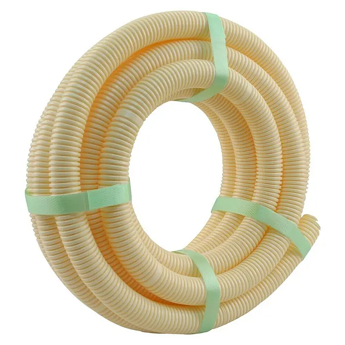 Flexibele buis Flexibel 3/4, 20 m - Kunststof, Geel, 20 m - Diagonaal zicht