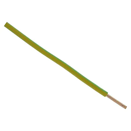 Installatiedraad 6,0 mm², 10 m geel/groen
